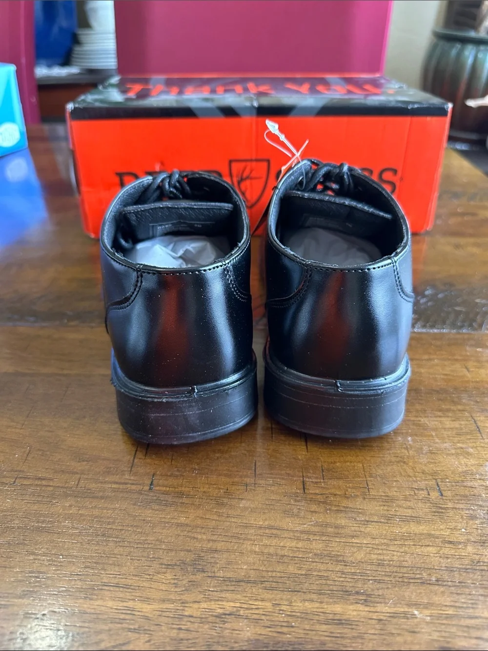 Deer Stags Boys Black Dress Lace-Up Shoes